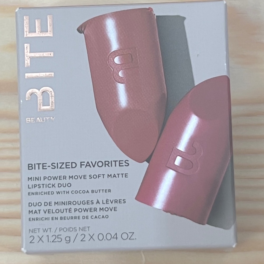 Bite Beauty Bite-Sized Favorites Mini Power Move Soft Matte Lipstick Duo 2pc Set